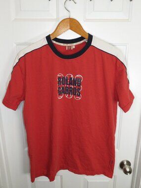 Vintage Roland Garros Paris Sportswear T-Shirt Colorblock Sleeves Size XL